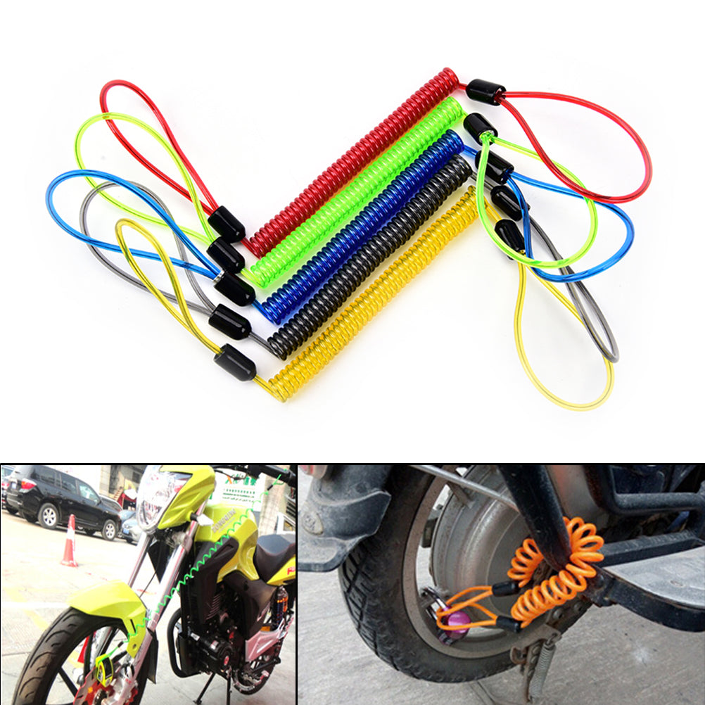 Security Reminder Bike Motorbike Tool cable bicycle lock rope Helmet wire anti-theft rope Motorcycle Scooter Disc Lock