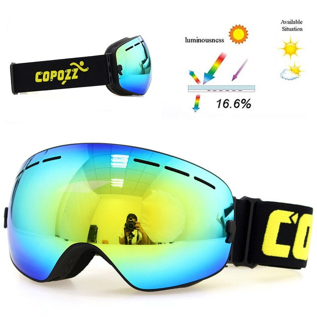Anti-Fog Ski Goggles Double Layers UV400