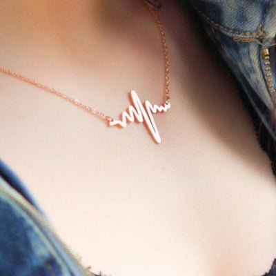 Women's Heartbeat Necklace