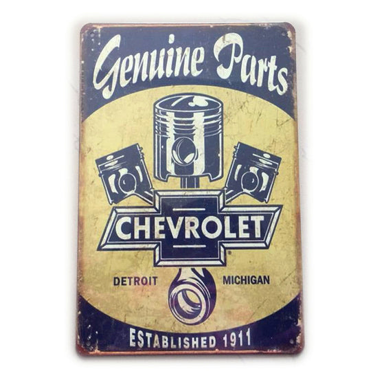 Motor Oil Plaque Vintage Metal Tin Signs