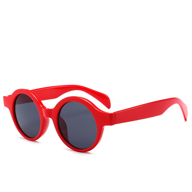 Retro Small Round Sunglasses Women Men Fashion Vintage Brand Sun Glasses Black White Leopard Red Sunglass UV400