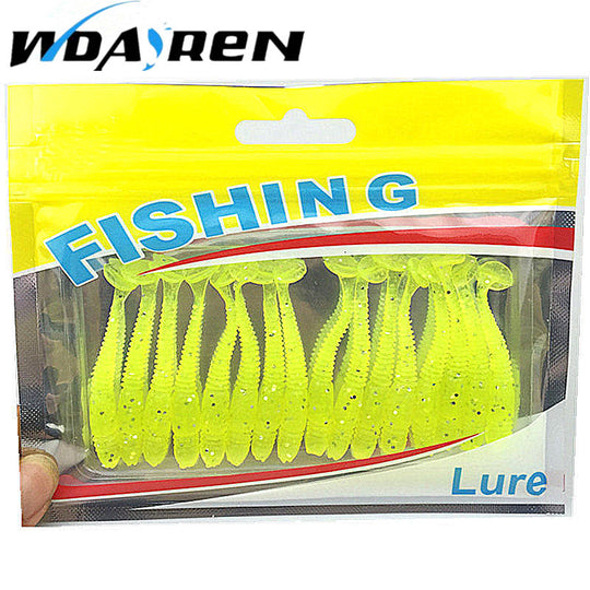 16 Pack: Soft Bait Artificial Fishing Lure Worms - 5cm