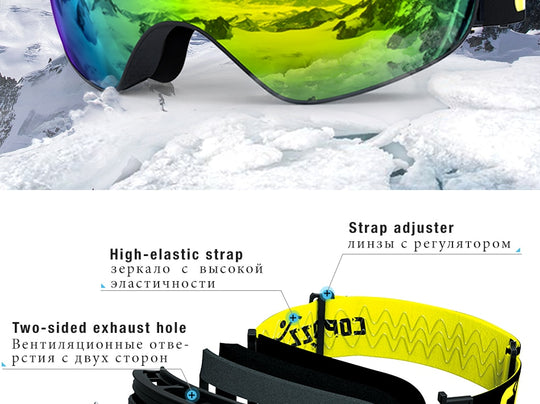 Anti-Fog Ski Goggles Double Layers UV400