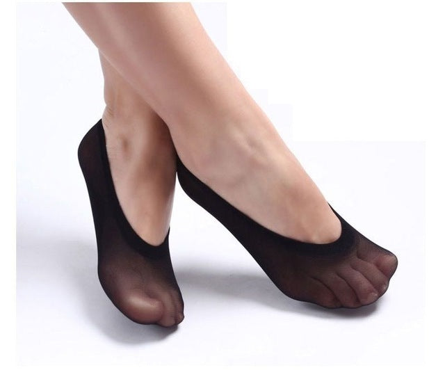 10 Pairs: Women's Invisible Footsies Ballerina Socks