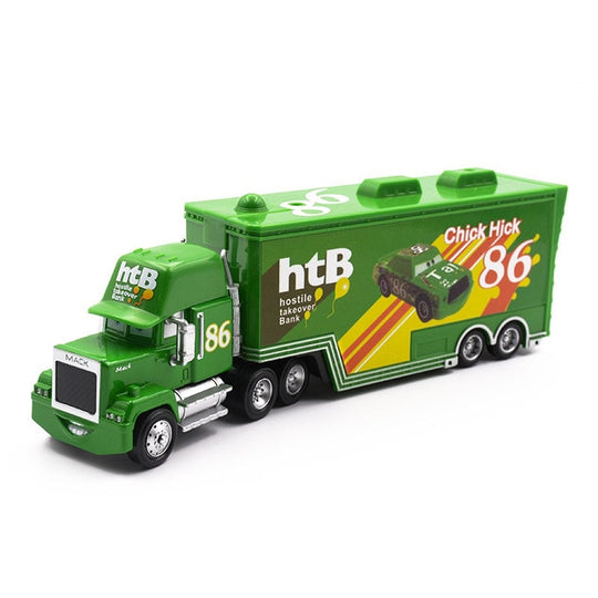 1:55 Diecast Cars 2 3 Lightning McQueen Mack Uncle Truck Jackson Storm Cruz