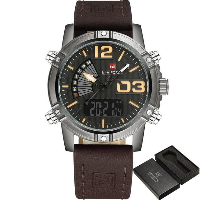 Dark brown watch