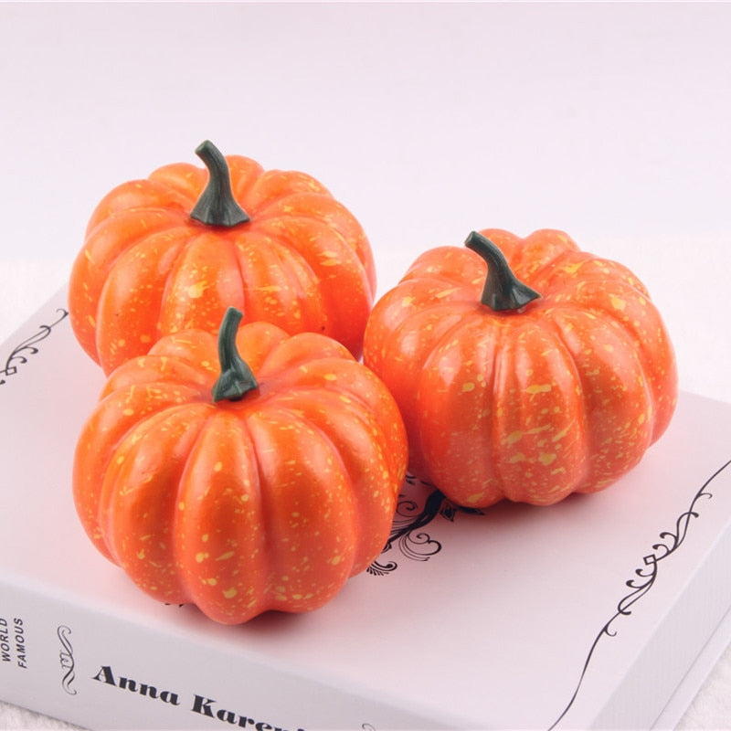 Mini Artificial Halloween Pumpkin Decorations