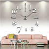 3D Wall Clock Rushed Mirror Living Room