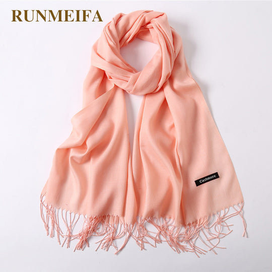 classic summer scarves for women scarves and wraps fashion solid female hijab stole pashmina winter cashmere scarves foulard