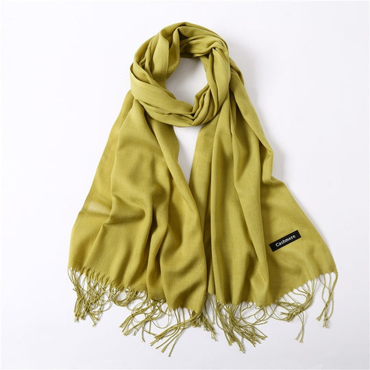 classic summer scarves for women scarves and wraps fashion solid female hijab stole pashmina winter cashmere scarves foulard