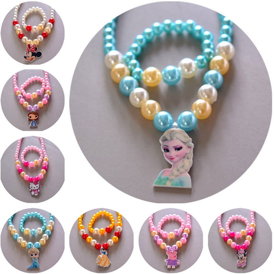 2 Piece Children's Doll Accessories Necklace