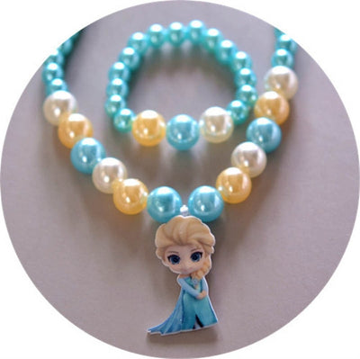 2 Piece Children's Doll Accessories Necklace