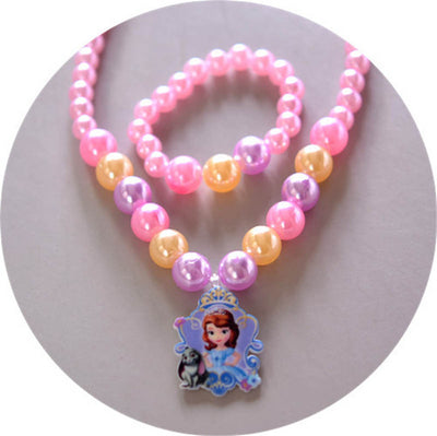 2 Piece Children's Doll Accessories Necklace