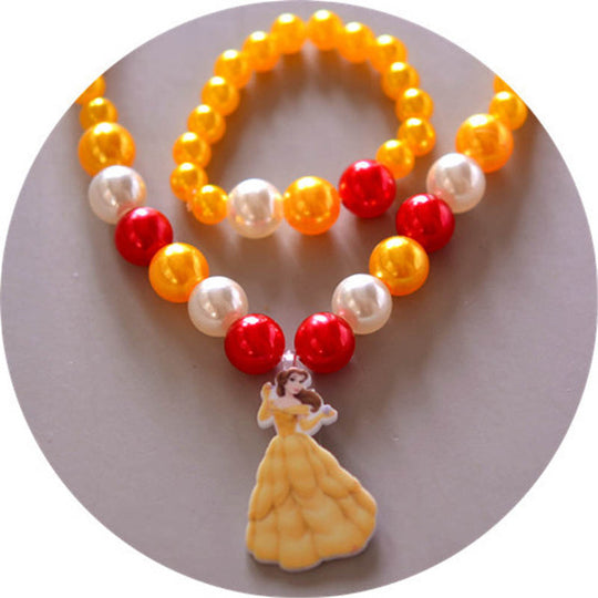 2 Piece Children's Doll Accessories Necklace