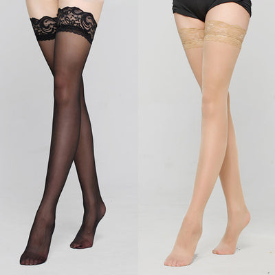 6 Colors   Stylist Fashion Ladies Womens Lace Top Stay Up Thigh High Stockings