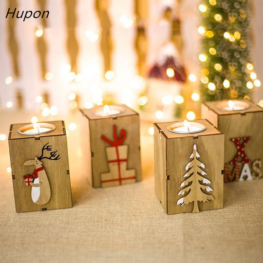 Wood Tea-light Candle Holders