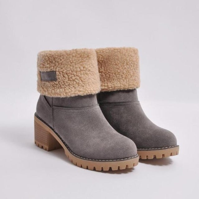 Women's Warm Fur Non Slip Snow Boots