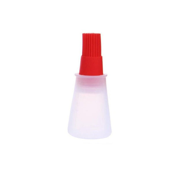 Portable Silicone Oil Bottle With Brush