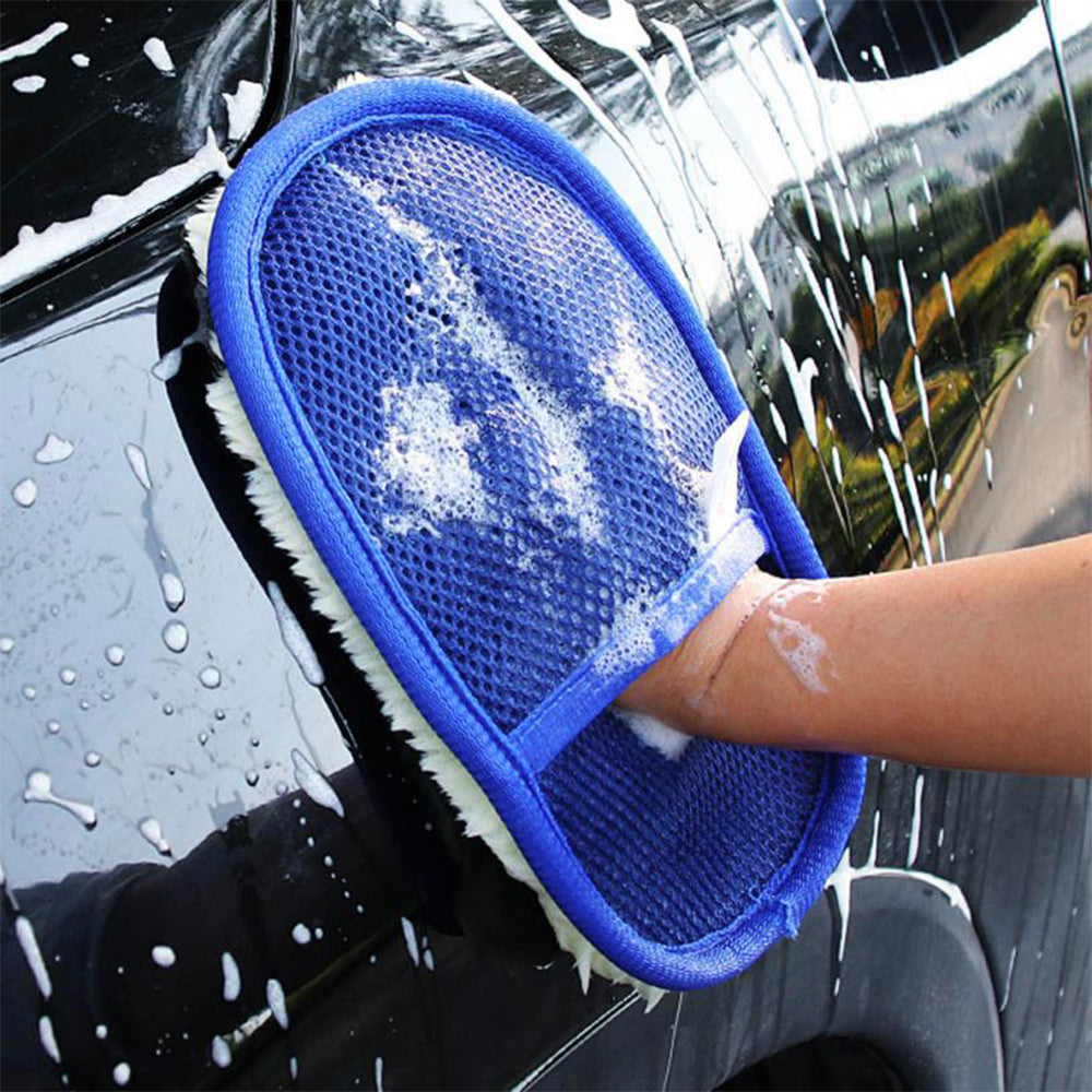 Soft Wool Brush Car Washing Glove