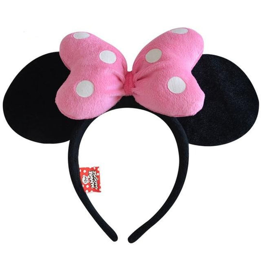 Minnie Mouse Ears Headdress Bow Headband