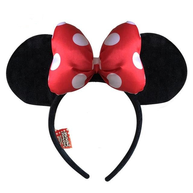 Minnie Mouse Ears Headdress Bow Headband