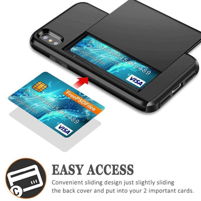 Business Wallet Slider Slot iPhone Case