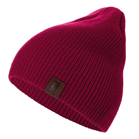 Men's Casual Knitted Letterman Beanie