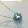 Women's Mermaid Tail Bubble Crystal Necklace