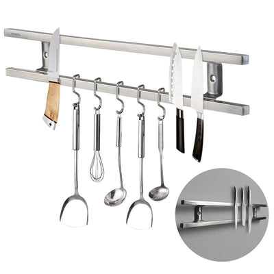 High Quality Magnetic Wall Mount Stainless Steel Kitchen Utensil Holder
