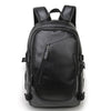 Men's Waterproof 15.6 inch Leather Laptop Backpack