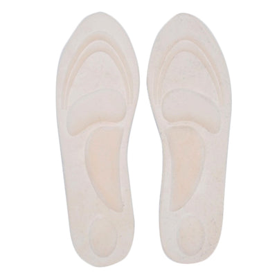 White 4D Orthopedic Memory Foam Arch Support Insoles