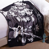 One Piece Blanket-Skull Design Fleece Travel Blanket