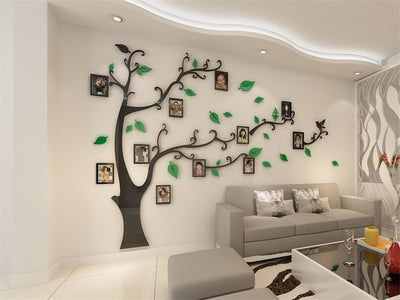 3D Acrylic Family Tree Photo Frame Wall Stickers