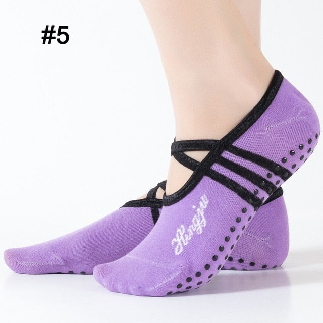 Women's Anti-Slip Bandage Support Yoga Socks