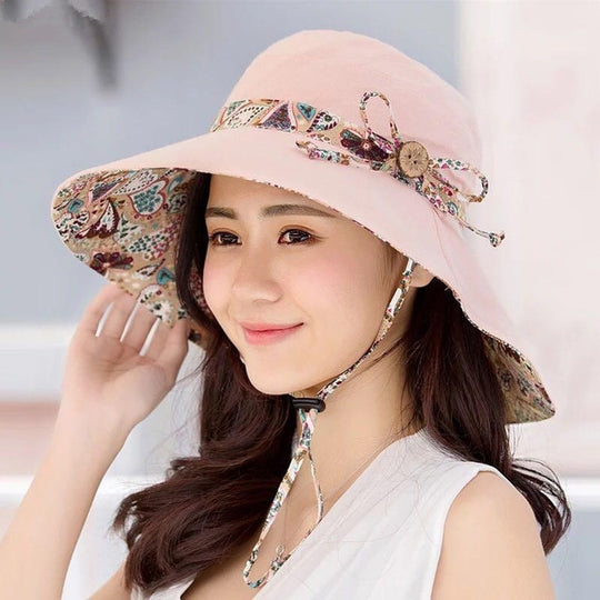 Women's Summer Sun Hat Upf +50 Reversible