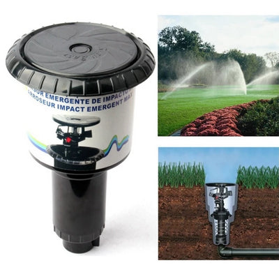 1/2" to 3/4" Female Plastic Pop Up Lawn Sprinkler Head