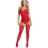 Women's Fishnet Bodystocking Crotchless Bodysuit