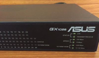ASUS GX1026 24-Port 10/100Mbps & 2-Port 10/100/1000Mbps Fast Ethernet Switch