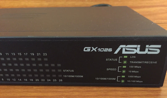ASUS GX1026 24-Port 10/100Mbps & 2-Port 10/100/1000Mbps Fast Ethernet Switch