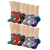 12 Pairs Christmas Socks Women Low Cut