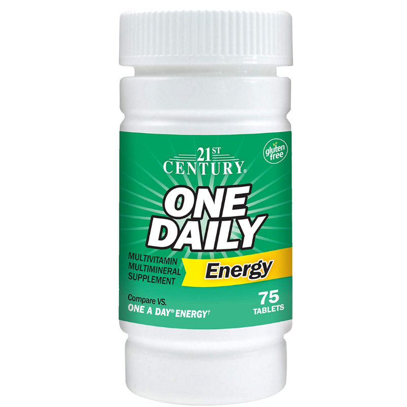 21st Century One Daily Energy Tablets, 75 Count