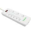 MaxLite 8 Outlet Energy Saving Power Strip with Surge Protection, 4" Heavy Duty Cord, 1 Control Outlet
