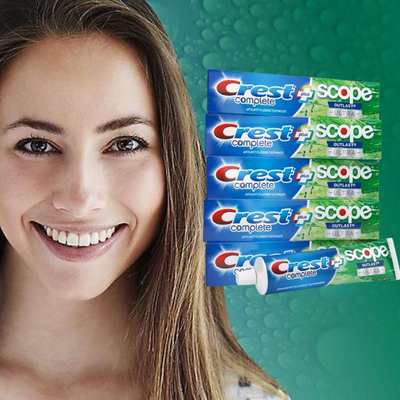 5 Pack Crest Complete Whitening + Scope Toothpaste ( 6.5 oz.)