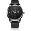 Bosymart Men's Quartz Analog Leather Strap Watch with Date Feature