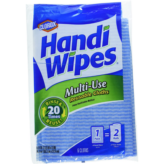 Clorox Handi Wipes Multi-Use Reuseable Cloths 6 ct
